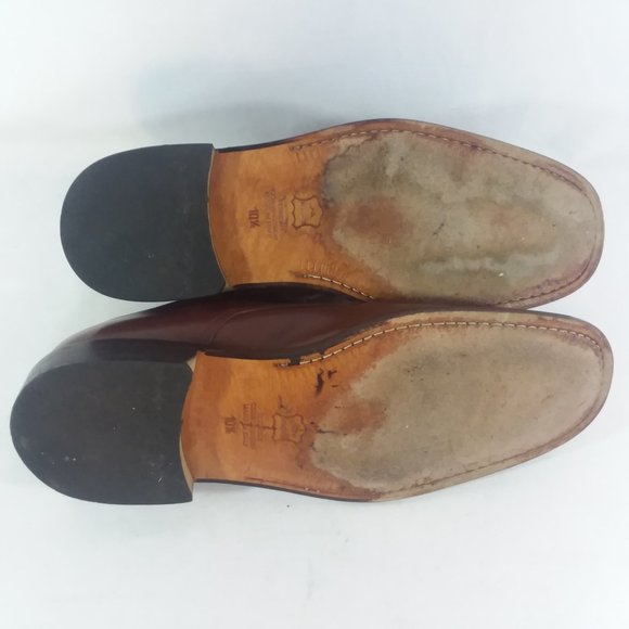 Pronto Uomo Mahogany Apron Toe Derbys 10.5D Italy